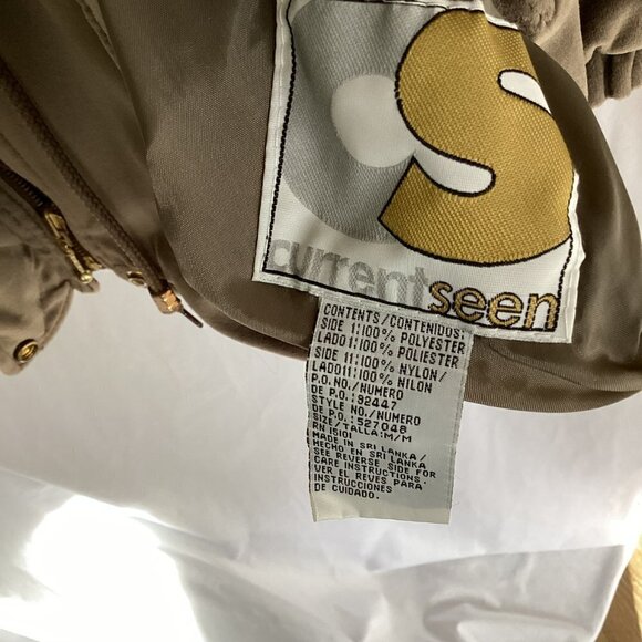 Current Seen Velour Jacket Women's Size Medium Fully Lined Hidden Front Zipper - Picture 3 of 10